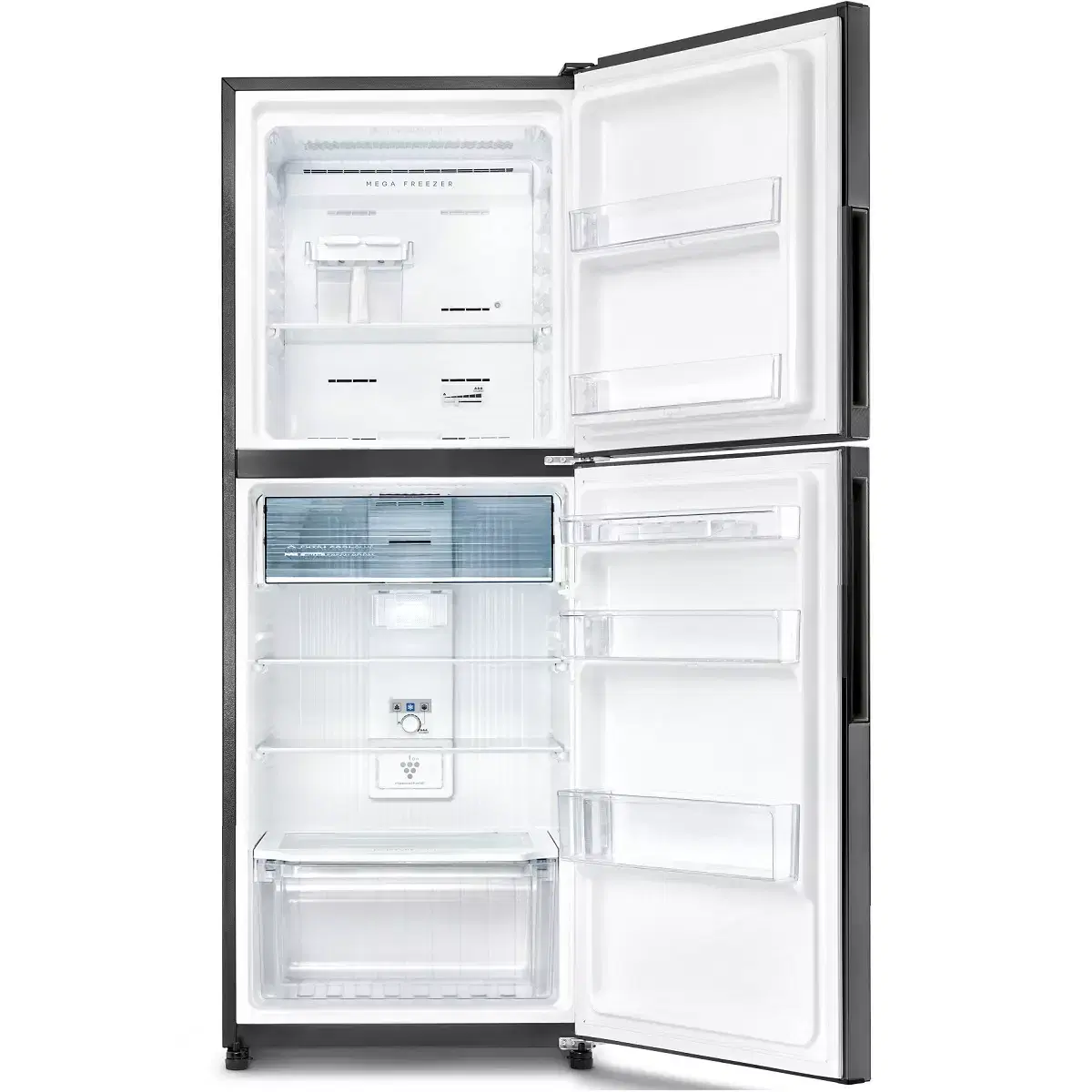 Sharp Refrigerator, 370L, 13 Cft, Double Door, Dark Silver, Thai