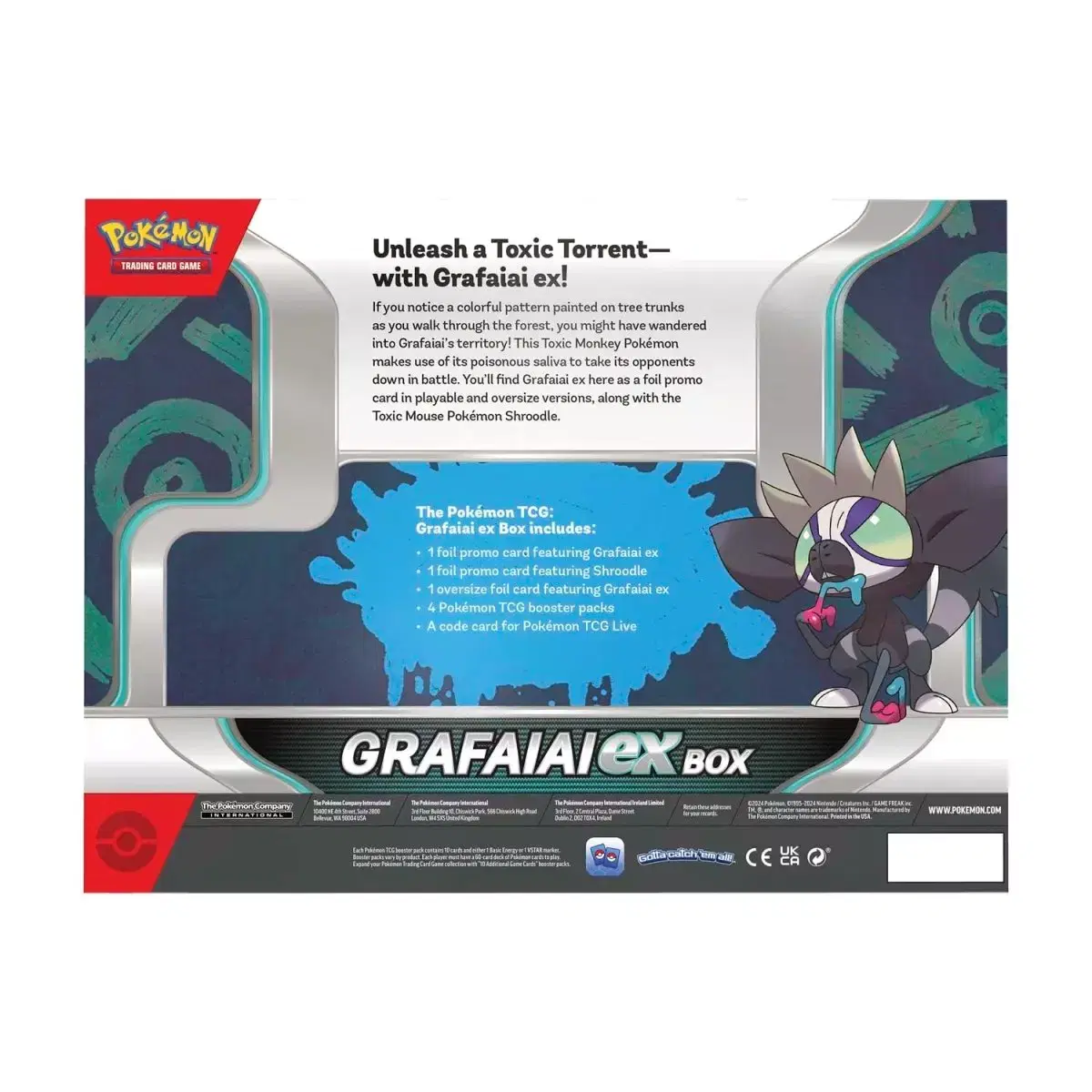 Pokmon TCG: GRAFAIAI EX BOX - Bzaaarz Kuwait