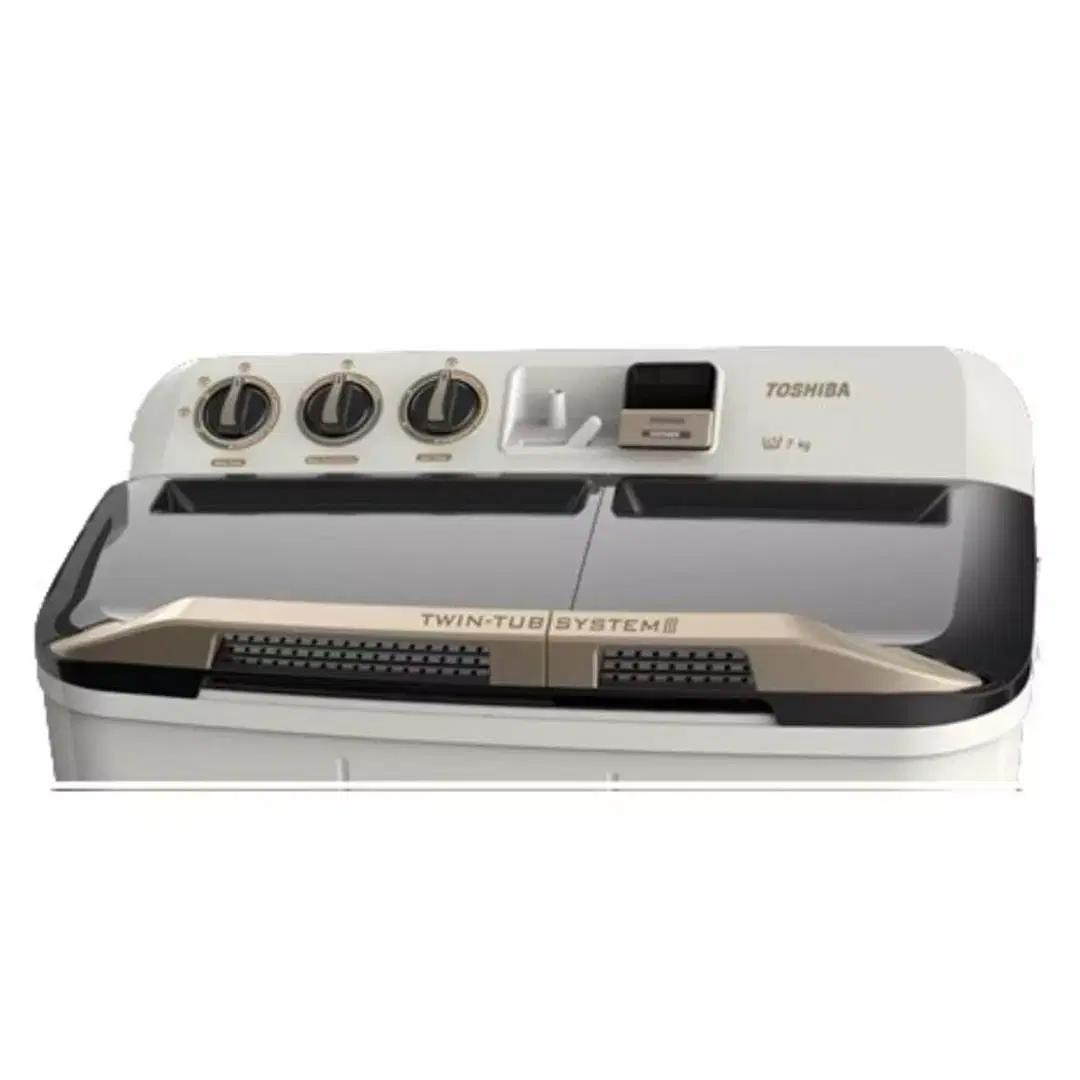 Toshiba Twin Tub Washer, 7kg Washing Capacity, 4.6kg Drying