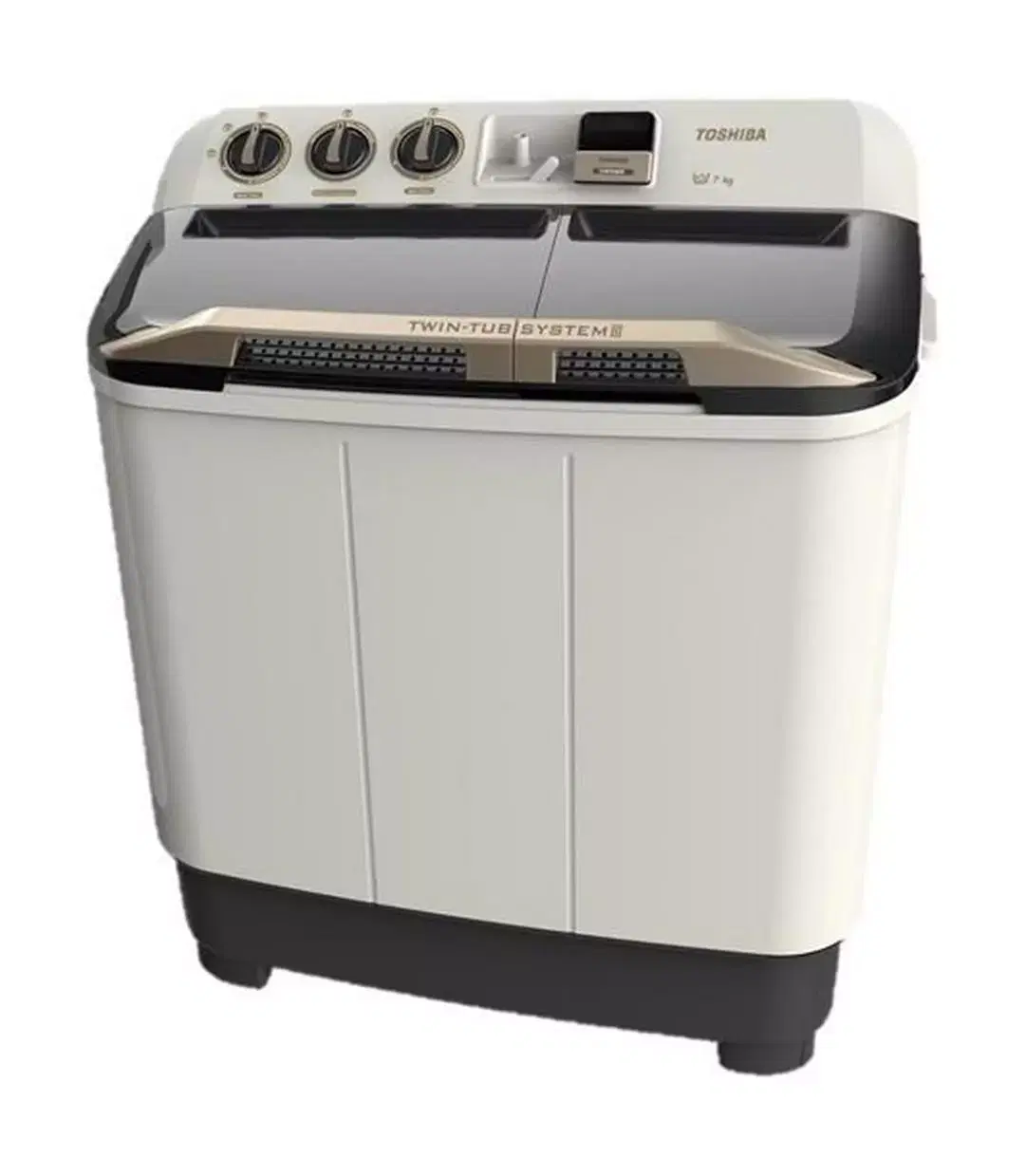 Toshiba Twin Tub Washer, 7kg Washing Capacity, 4.6kg Drying