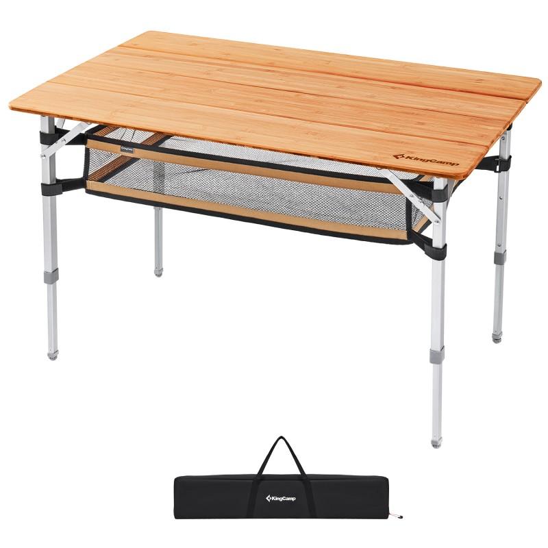 Kingcamp Bamboo Flodable Table 100X65 Cm Kc2016 - Bzaaarz Kuwait
