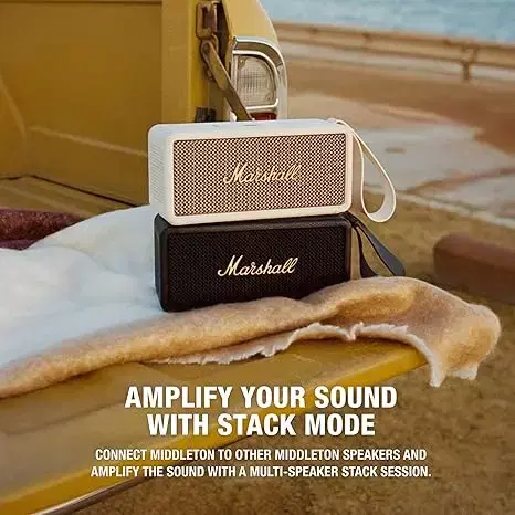 Marshall Middleton Portable Speaker Cream(1006262) - Bzaaarz Kuwait